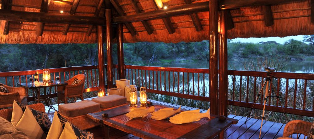 Thornybush Waterside Lodge - Deck Lounge - Image 7
