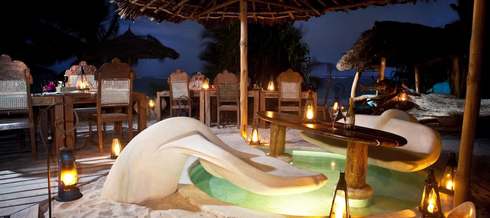 Unique and playful whale tail seats at Waterlovers, Diani Beach, Kenya - Image 2