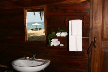 Bathroom at Kungwe Beach Lodge, Mahale Mountains National Park, Tanzania