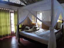A double bedroom at Pole Pole Bungalow Resort, Mafia Island, Tanzania (Mango staff photo)