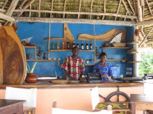 Poolside refreshments are available from the poolside bar at Kasha Boutique Hotel, Zanzibar, Tanzania (Mango staff photo)