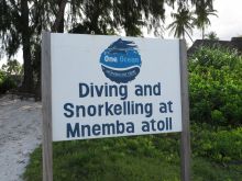 The One Ocean dive center offers diving trips and lessons at Matemwe Beach Village, Zanzibar, Tanzania (Mango staff photo)