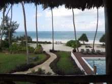 The view from the veranda of the ocean at Villa Turquoise, Zanzibar, Tanzania (Mango staff photo)