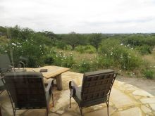 A veranda overlooking the sweeping Tarangire wilderness at Tarangire Osupuko Lodge, Tarangire National Park, Tanzania (Mango staff photo)