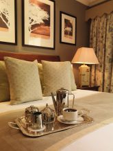 Coffee service in the morning at Norfolk Hotel, Nairobi, Kenya