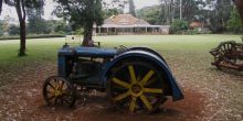 A piece of the original farm equipment used in the coffee plantation at The Karen Blixen Museum, Nairobi, Kenya