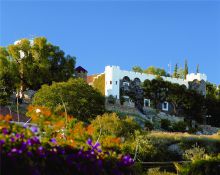 Facade by day at Hotel Heinitzburg, Windhoek, Namibia