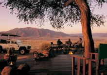 Campfire area at Wolwedans Dune Camp, NamibRand Nature Reserve, Namibia