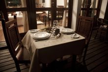 Dining at Kandili Villa, Zanzibar, Tanzania