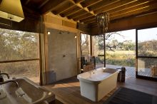Bathroom at Xudum Okavango Delta Lodge, Okavango Delta, Botswana (AndBeyond)