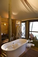 Bathroom at Xaranna Camp, Okavango Delta, Botswana (AndBeyond)