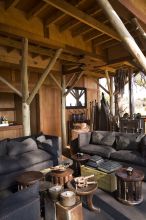 Lounge at Xudum Okavango Delta Lodge, Okavango Delta, Botswana (AndBeyond)