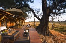 Veranda at Xudum Okavango Delta Lodge, Okavango Delta, Botswana (AndBeyond)