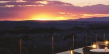 Al fresco dining overlooking the wildlife at Ole Sereni, Nairobi, Kenya