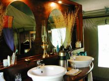 Bathroom at Selous Impala Camp, Selous National Park, Tanzania