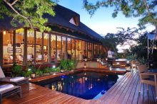 Main deck and pool at Shamwari Bayethe Tented Lodge, Shamwari Game Reserve, South Africa