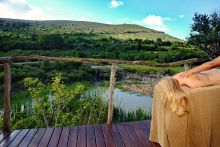 Spa retreat at Shamwari Bayethe Tented Lodge, Shamwari Game Reserve, South Africa