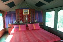Bedroom at Selous Impala Camp, Selous National Park, Tanzania