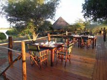 Breakfast dining area at Selous Impala Camp, Selous National Park, Tanzania