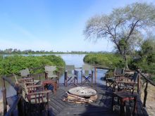 Campfire area at Selous Impala Camp, Selous National Park, Tanzania