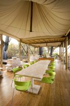 Dining area at Xaranna Camp, Okavango Delta, Botswana (AndBeyond)
