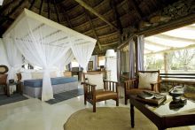 Cottage interior at Rusinga Island Lodge, Lake Victoria, Kenya