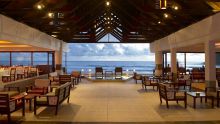 Ocean front lounge area at Le Meridien Barbarons, Mahe, Seychelles
