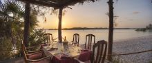Dining at Funzi Keys, Funzi Island, Kenya