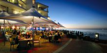 Dining terrace at Radisson Blu Waterfront