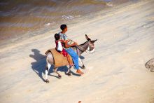 Local life at Peponi Hotel, Lamu Island, Kenya