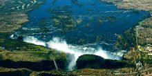 Victoria Falls Safari Lodge - Aerial of the famed Victoria Falls
