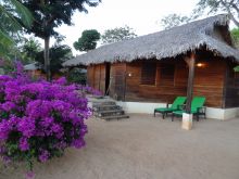Cabin exterior at Anjiamarango, Nosy Be, Madagascar (Mango Staff photo)