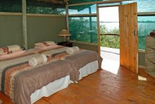 Tent interior at Guma Lagoon Camp, Okavango Delta, Botswana