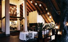 The main dining and lounge area at Londolozi Varty Camp, Sabi Sands Game Reserve, South Africa