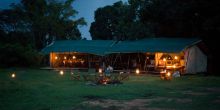 Offbeat Mara Camp Evening mess tent