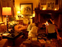 The lounge at Laragai House, Laikipia, Kenya