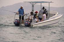 Fishing at Rusinga Island Lodge, Lake Victoria, Kenya