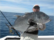 There are thrilling opportunities for game fishing at Lua Cheia Beach Camp, Mafia Island, Tanzania