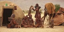 Himba women kids