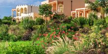 Lush gardens cover the grounds at Hideaway of Nungwi Resort & Spa, Zanzibar, Tanzania