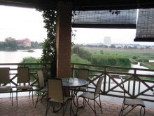 The veranda at Tamboho Hotel, Antananarivo, Madagascar (Mango Staff photo)