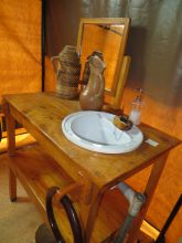 Bathroom at Ngamba Island Tented Camp, Ngamba Island, Uganda