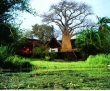 Main complex at Impalila Island Lodge, Caprivi Strip, Namibia