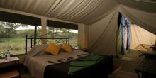 Guest tent at Tanganyika Wilderness Camp - North