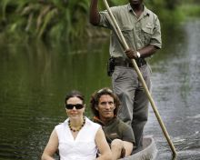 Boating at Jacana Camp, Moremi Game Reserve, Botswana (Dana Allen)