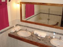 The bathroom at Le Jardin du Roy, Isalo National Park, Madagascar