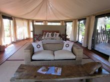 Bedroom at Kanga Camp, Mana Pools National Park, Zimbabwe