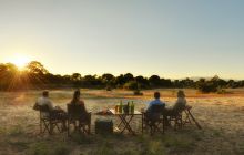 Sundowners at Kanga Camp, Mana Pools National Park, Zimbabwe