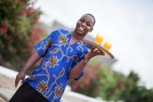 The friendly staff at Kasha Boutique Hotel, Zanzibar, Tanzania