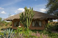 The lodge and setting at KIA Lodge, Arusha, Tanzania
